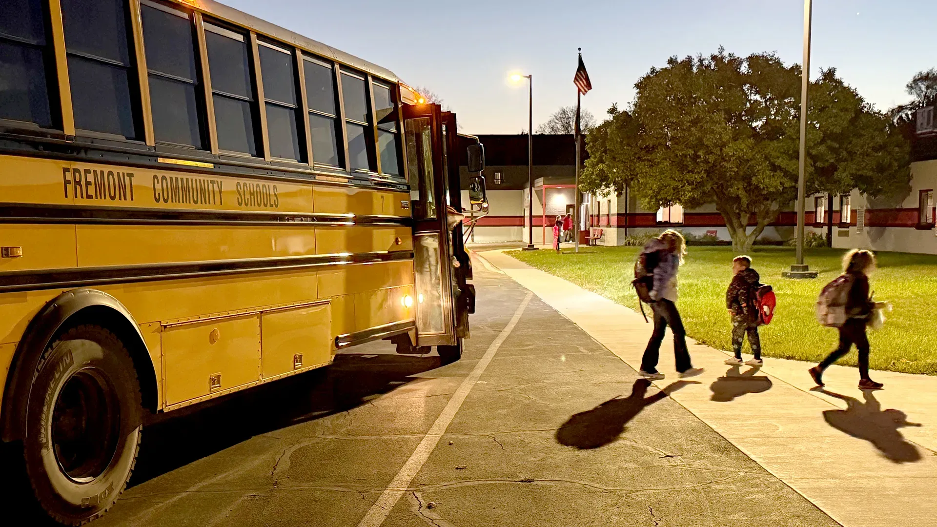 School bus ready for field trip